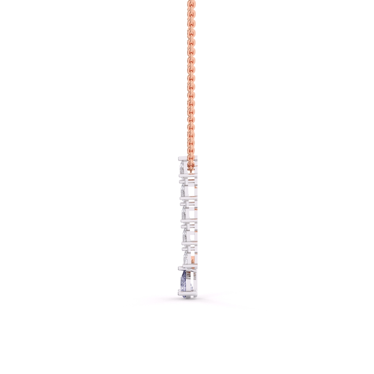 Twilight Row Lab Diamond larait Necklace